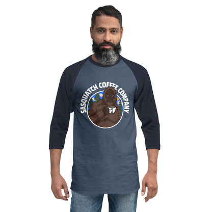 Sasquatch 3/4 sleeve raglan shirt